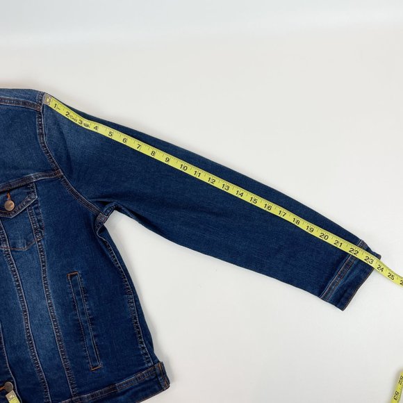 Nanette Lepore Denim Jacket M Fiona Wash NWOT - Picture 7 of 7